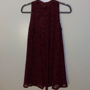 Floral Burgundy Juniors Dress size Small